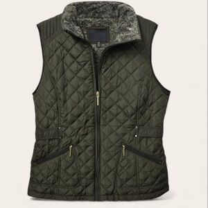 Quilted Olive Green Women's Vest